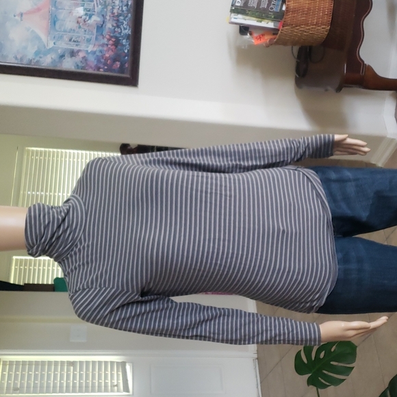 Lands End & Old Navy s stripes lover alert 2 turtleneck 1 scoopneck - Picture 2 of 4